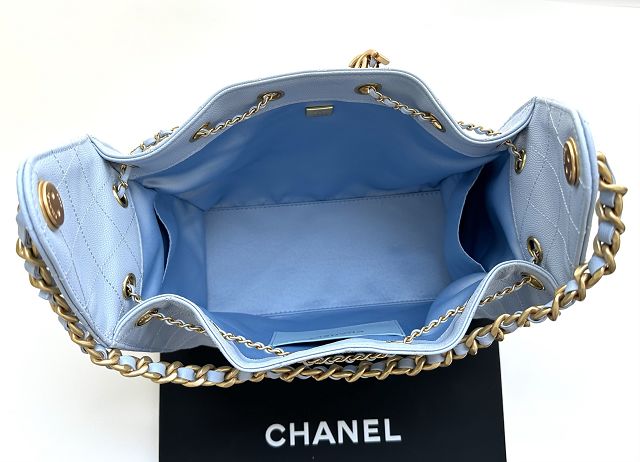 CC grained calfskin 25 small handbag AS5293 light blue