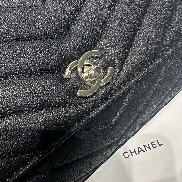CC lambskin small coco handle bag A92990 black