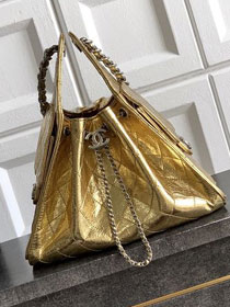 CC crinkle calfskin 25 small handbag AS5293 gold