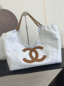 CC denim shopping bag AS6191 light blue