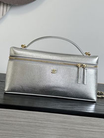 CC lizard calfskin top handle flap bag AS6473 