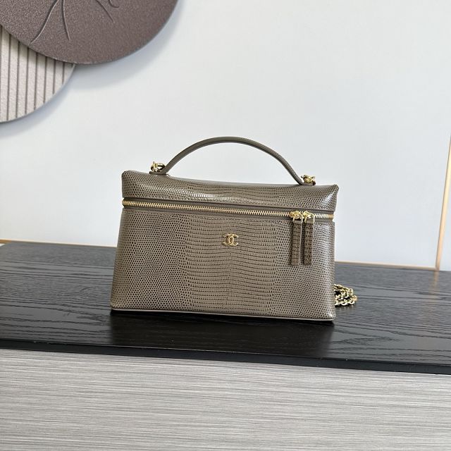 CC lizard calfskin vanity with chain AP5195 