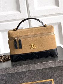 CC suede calfskin vanity case AP4483