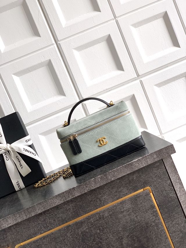 CC suede calfskin vanity case AP4483
