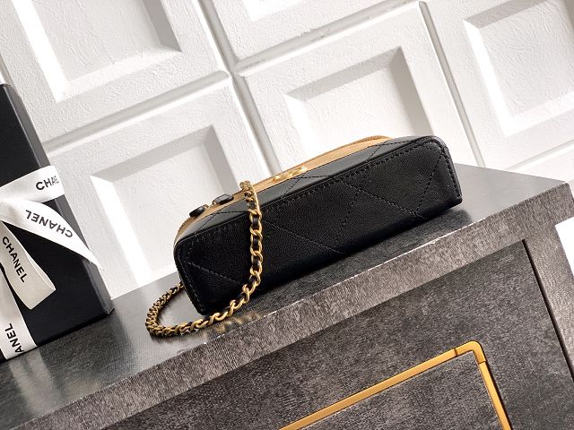 CC suede calfskin vanity case AP4483