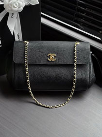 CC grained calfskin small tote bag AS6427 black