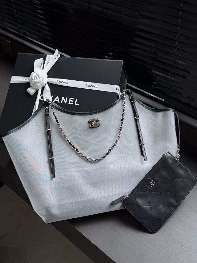 CC mesh maxi shopping bag AS5463 black