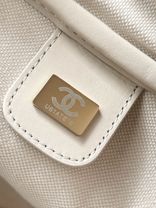 CC suede calfskin large bowling bag AS6580 beige