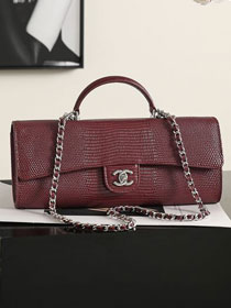 CC lizard calfskin clutch with chain AP5280 