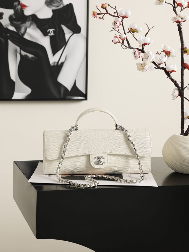 CC lizard calfskin clutch with chain AP5280 