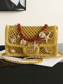 CC tweed mini flap bag AS6156 