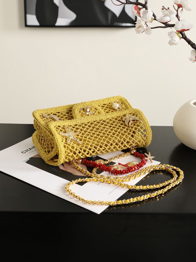 CC tweed mini flap bag AS6156 