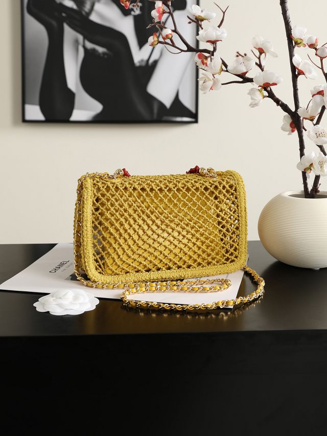 CC tweed mini flap bag AS6156 