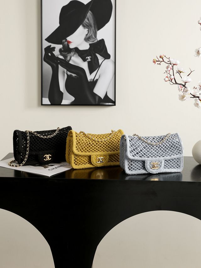 CC tweed mini flap bag AS6157 