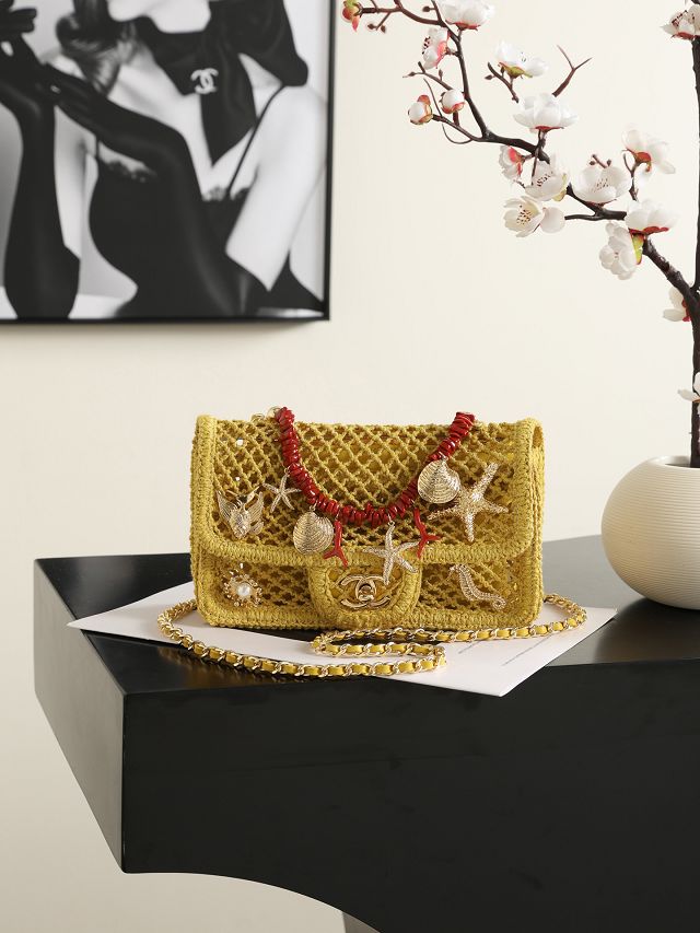 CC tweed mini flap bag AS6157 