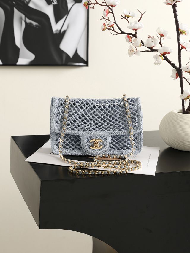 CC tweed mini flap bag AS6157 