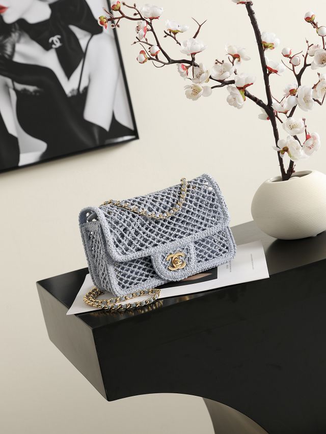 CC tweed mini flap bag AS6157 