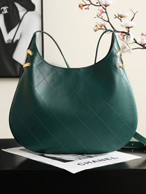 CC lambskin large hobo handbag AS6601 green