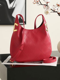CC lambskin small hobo handbag AS6602 red