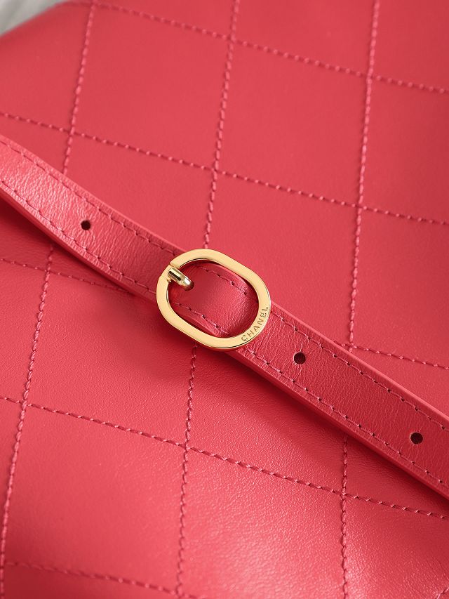 CC lambskin small hobo handbag AS6602 red