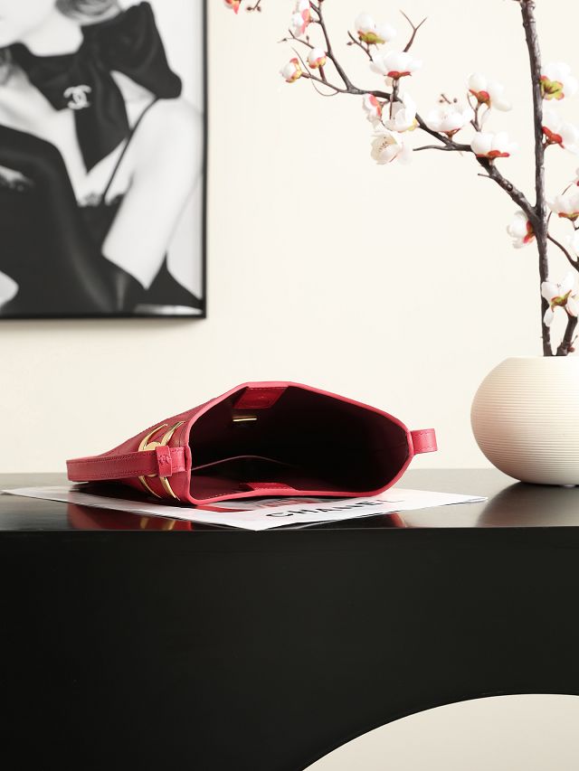 CC lambskin small hobo handbag AS6602 red