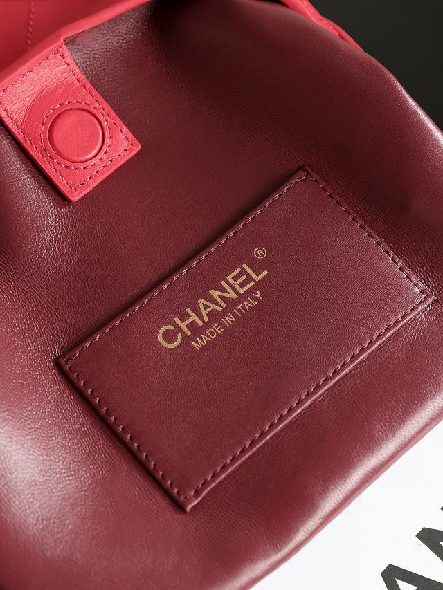 CC lambskin small hobo handbag AS6602 red