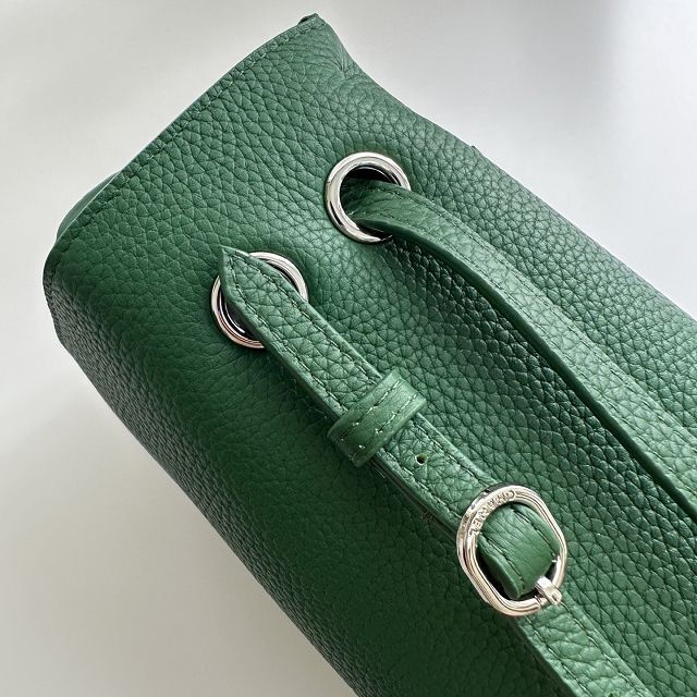 CC grained calfskin maxi flap bag AS6231 green