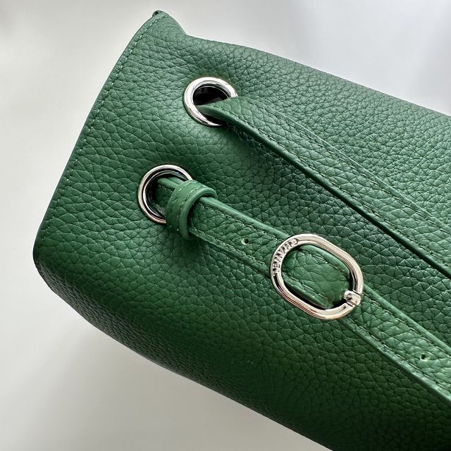CC grained calfskin maxi flap bag AS6233 green