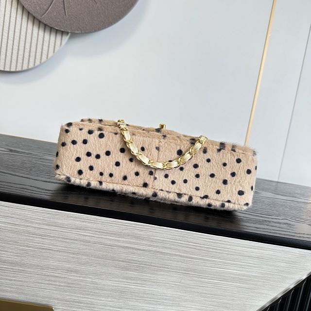 CC lambskin medium flap bag AS6513 beige