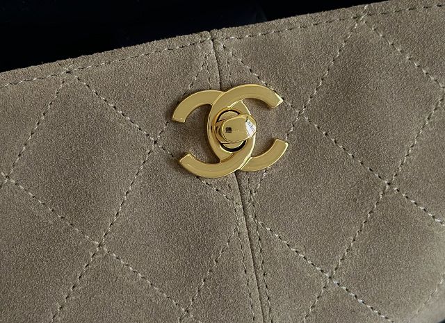 CC suede mini tote bag AS5635 beige