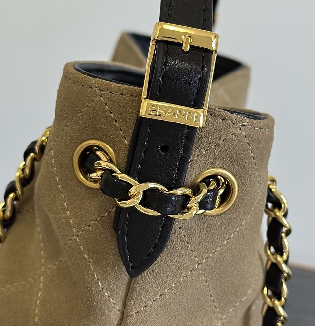 CC suede mini tote bag AS5635 beige