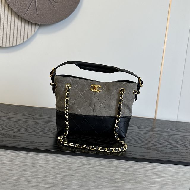 CC suede mini tote bag AS5635 grey
