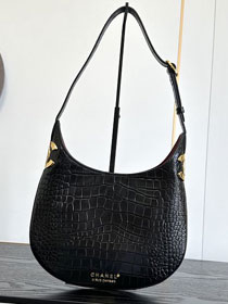 CC crocodile calfskin small hobo handbag AS6602 