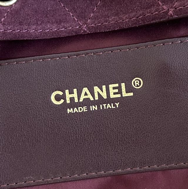 CC suede calfskin 25 small handbag AS5293 burgundy