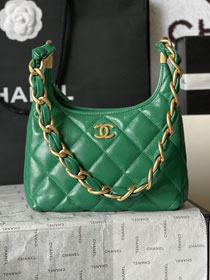 2024 CC original lambskin small hobo handbag AS4922 green