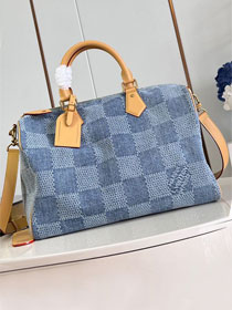 Louis vuitton original denim speedy 40 N40701 blue	