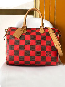 Louis vuitton original damier canvas speedy 40 N40580 red