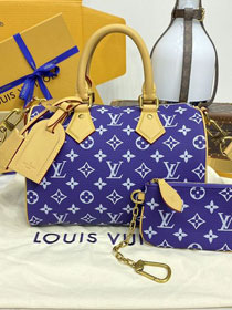 Louis vuitton original soft calfskin speedy P9 25 M11562 amethyst purple