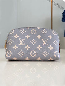 Louis vuitton original monogram canvas pochette cosmetique M12440 grey