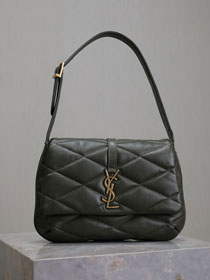 YSL original lambskin le 5A7 shoulder bag 698567 dark green