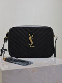 YSL original suede lou camera bag 520534 black