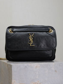 YSL original calfskin medium niki bag 712520 black