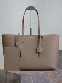 YSL original calfskin shopping tote bag 394195 apricot