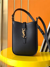 YSL original calfskin le 5A7 mini tote bag 735214 black