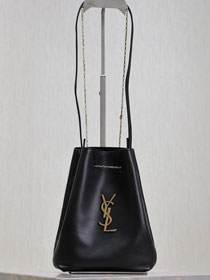 YSL original lambskin pouch 801070 black