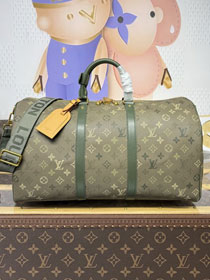 Louis vuitton original monogram canvas keepall 50 M26959 green