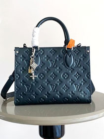 Louis vuitton original calfskin onthego pm handbag M26430 shimmery ink