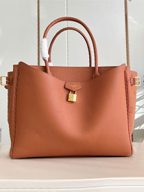 Louis vuitton original calfskin vendome mm handbag M26501 cognac