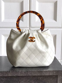 CC original lambskin small hobo bag AS6022 white