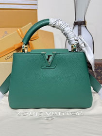 Louis vuitton original calfskin capucines BB handbag M24739 green